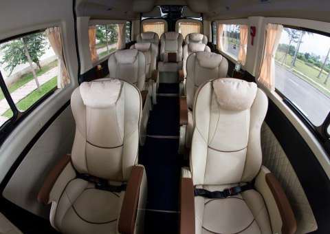 Gối đầu Solati Limousine 12 chỗ SKYBUS sử dụng loại vài cao cấp bằng tơ sen